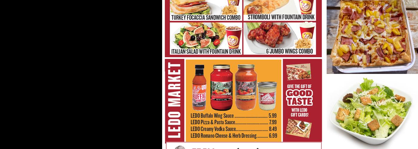 Ledo Pizza Menu
