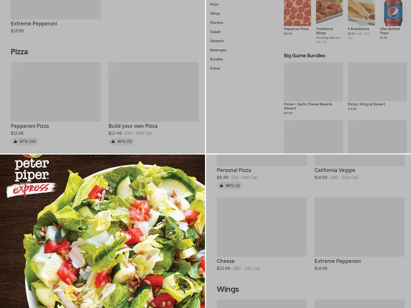 Peter Piper Pizza Express Menu