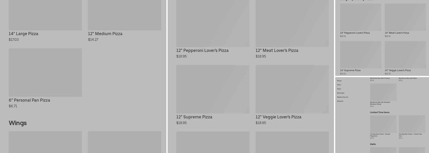 Pizza Hut Menu