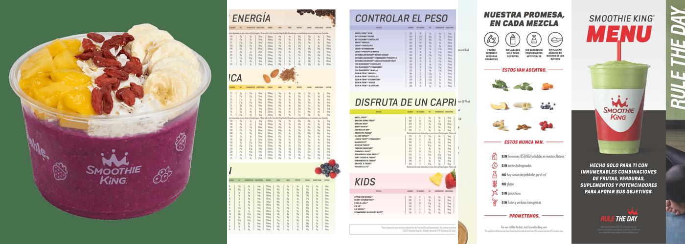 Smoothie King Menu
