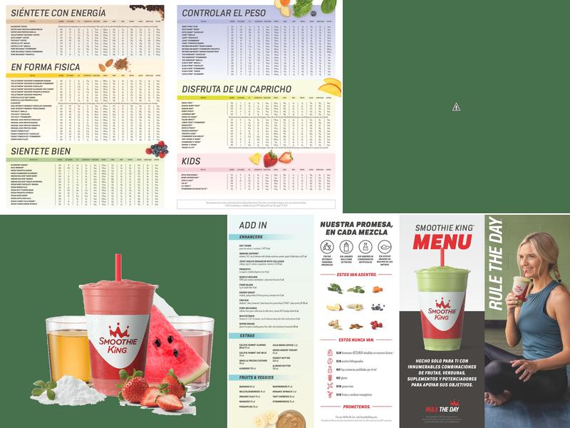 Smoothie King Menu