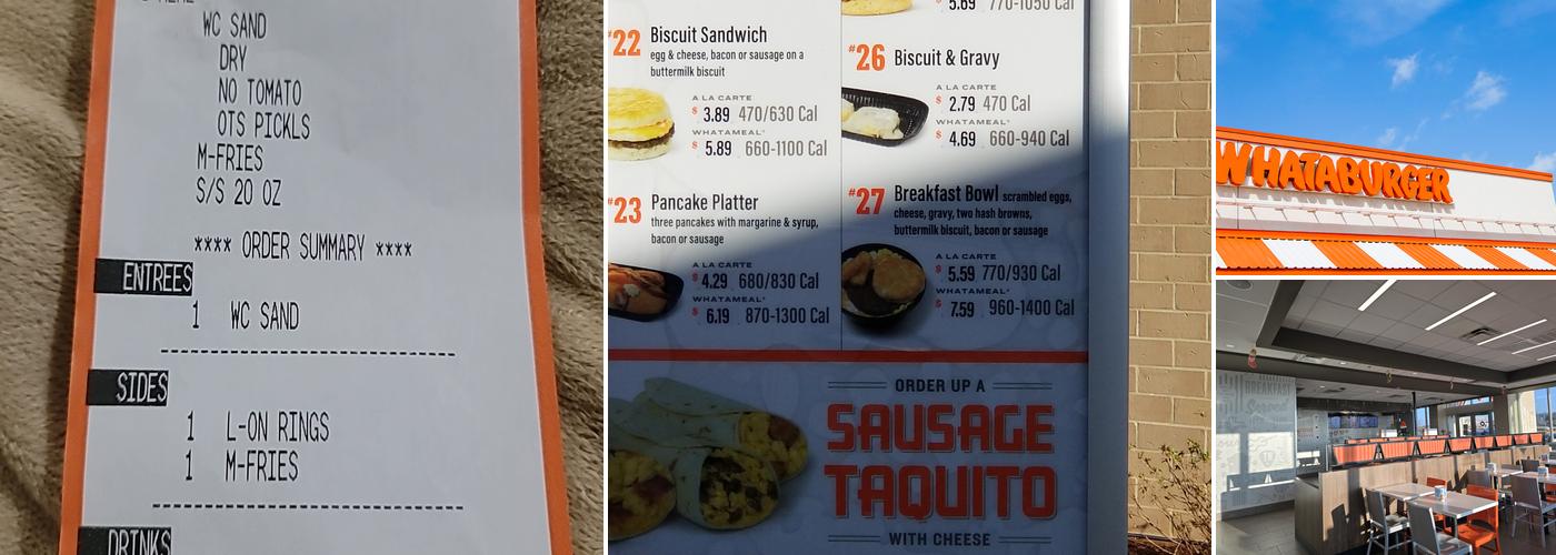 Whataburger Menu