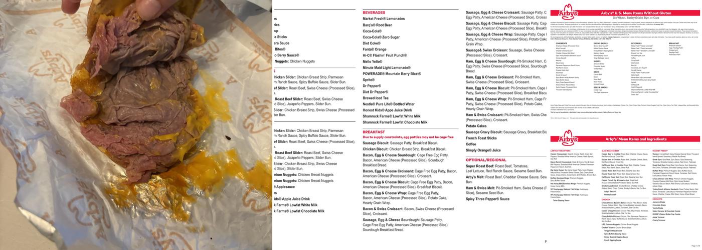 Arby's Menu