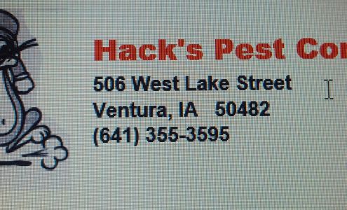 Hack's Pest Control 506 W Lake St, Ventura Iowa 50482