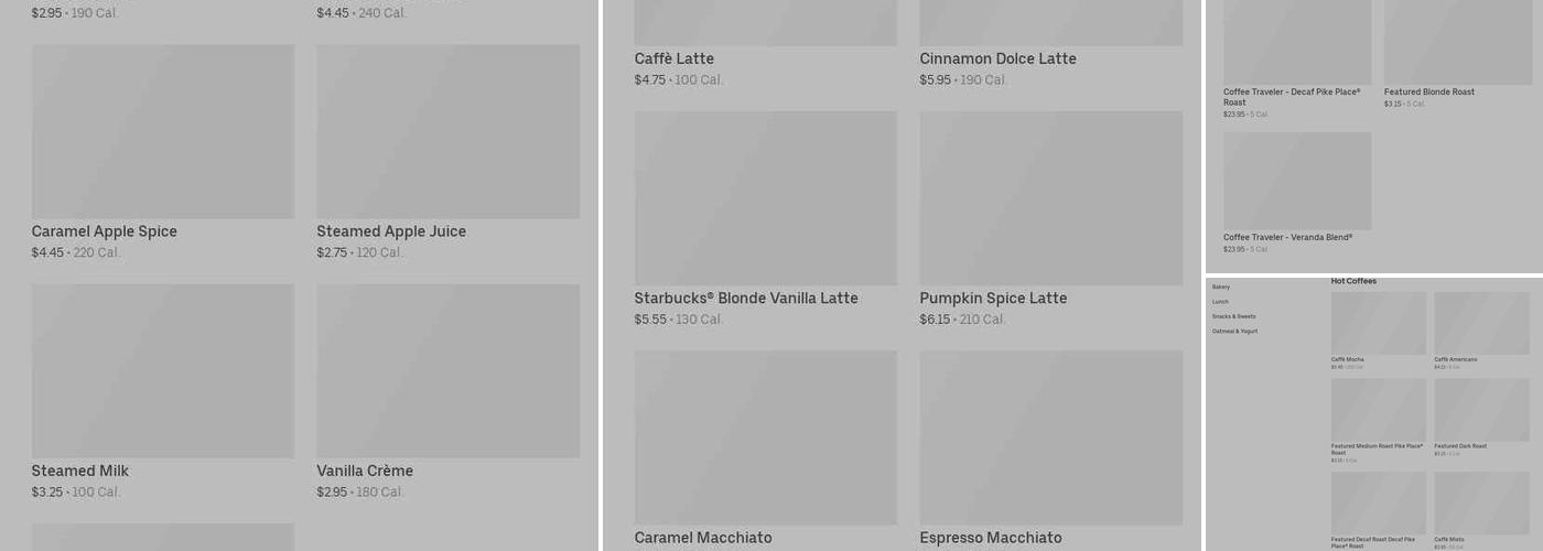 Starbucks Menu