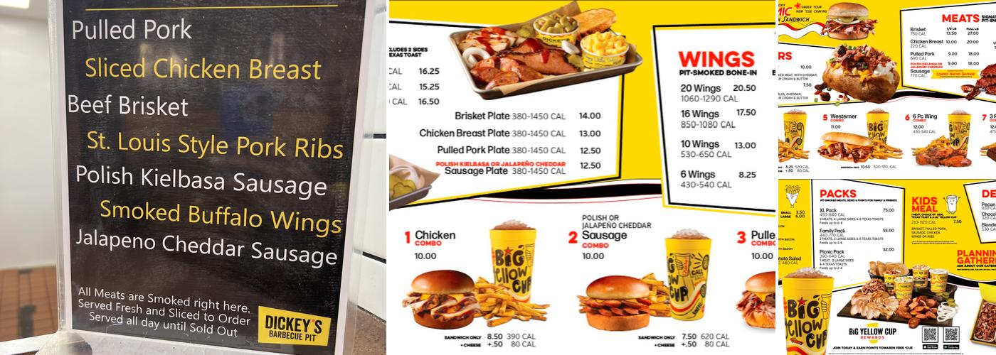 Dickey's Barbecue Pit Menu