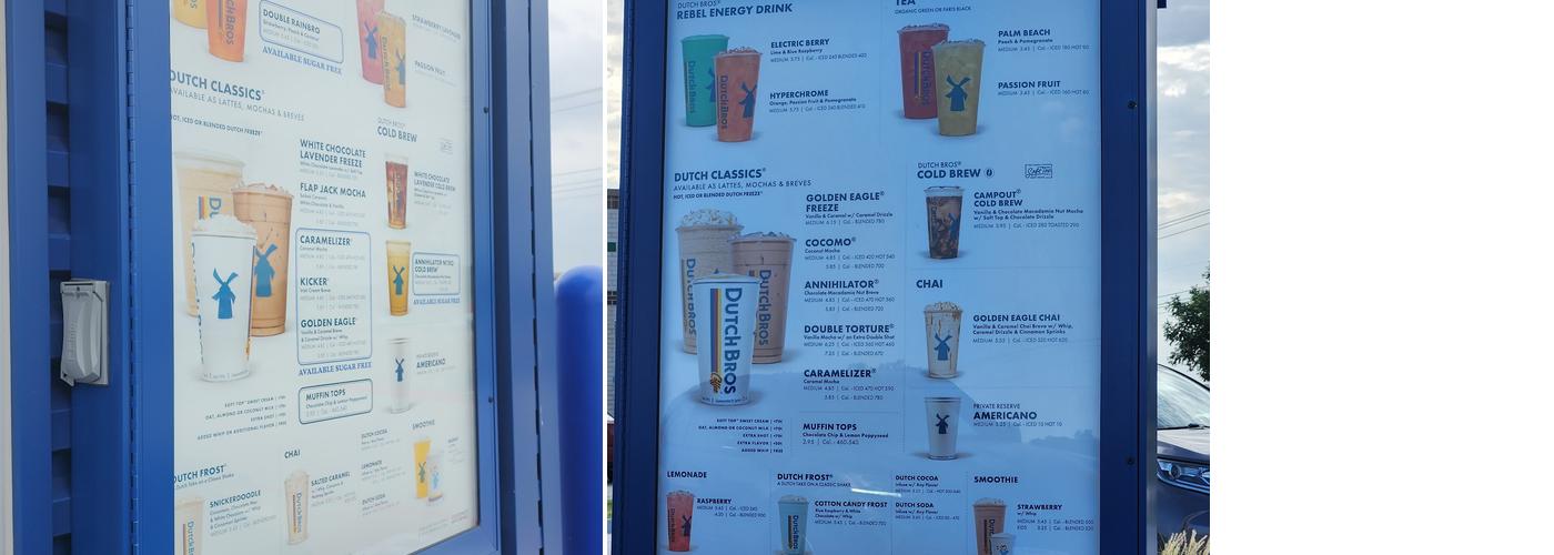 Dutch Bros Coffee Menu
