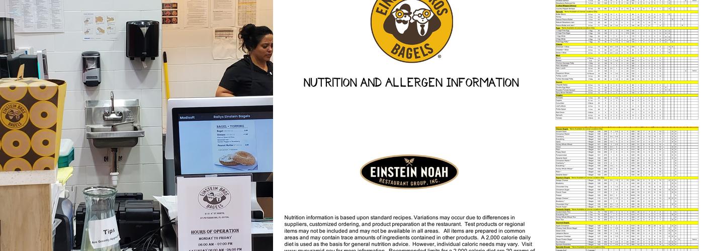 Einstein Bros. Bagels Menu
