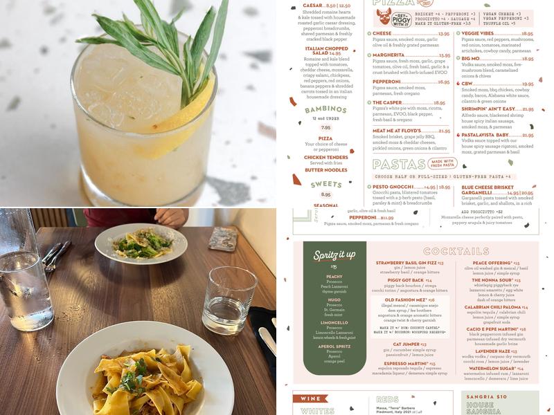 Pigzza Menu