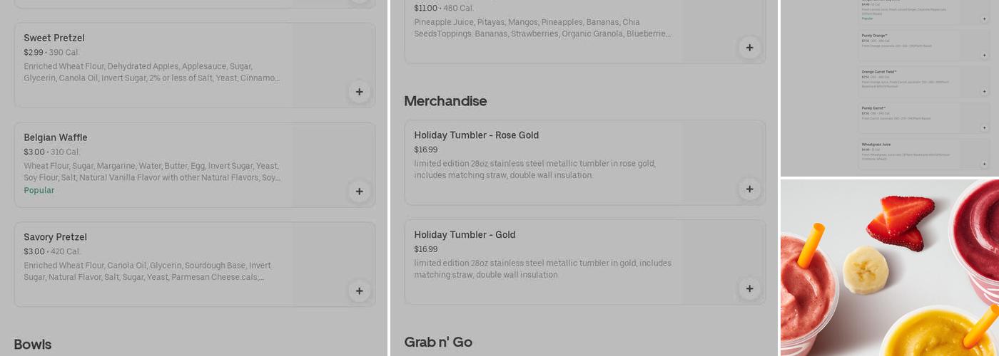 Jamba Menu