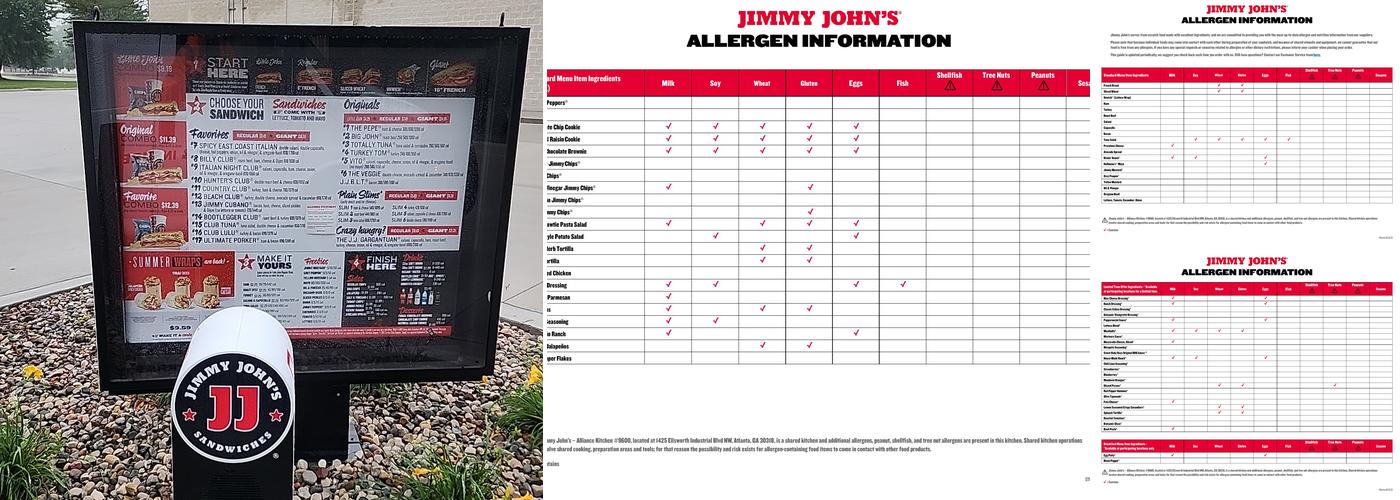 Jimmy John's Menu