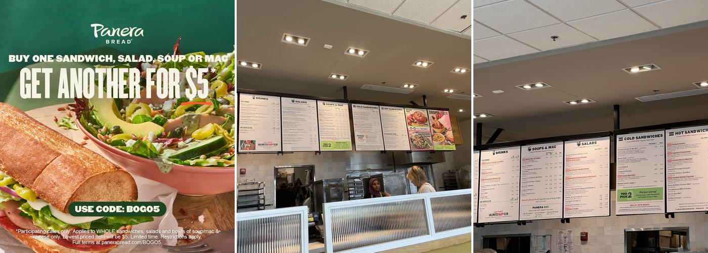 Panera Bread Menu