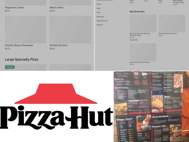 Pizza Hut Menu