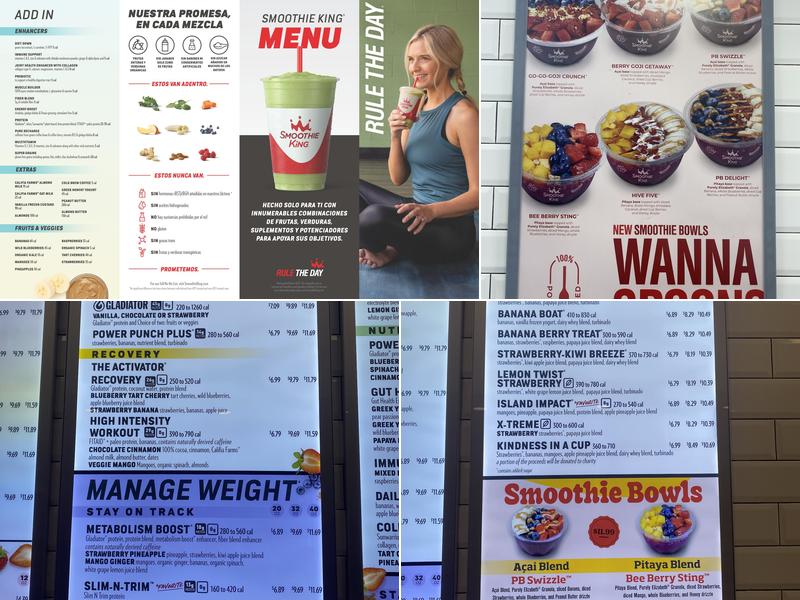 Smoothie King Menu