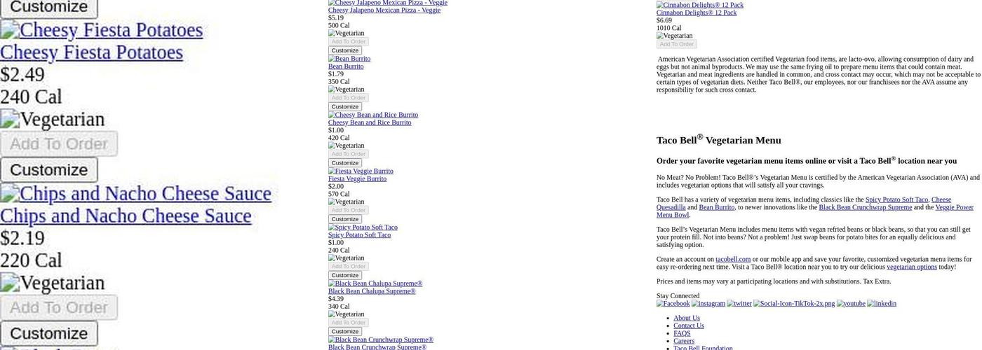 Taco Bell Menu