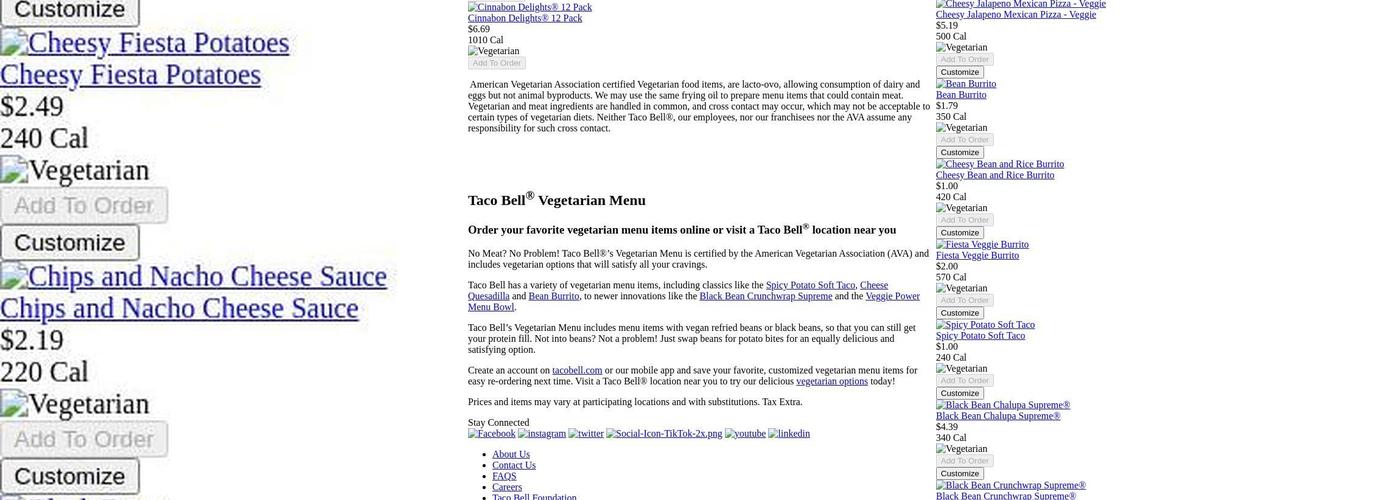 Taco Bell Menu