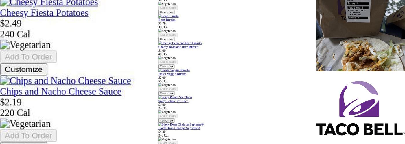 Taco Bell Menu