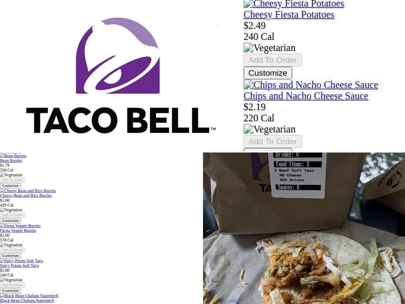 Taco Bell Menu