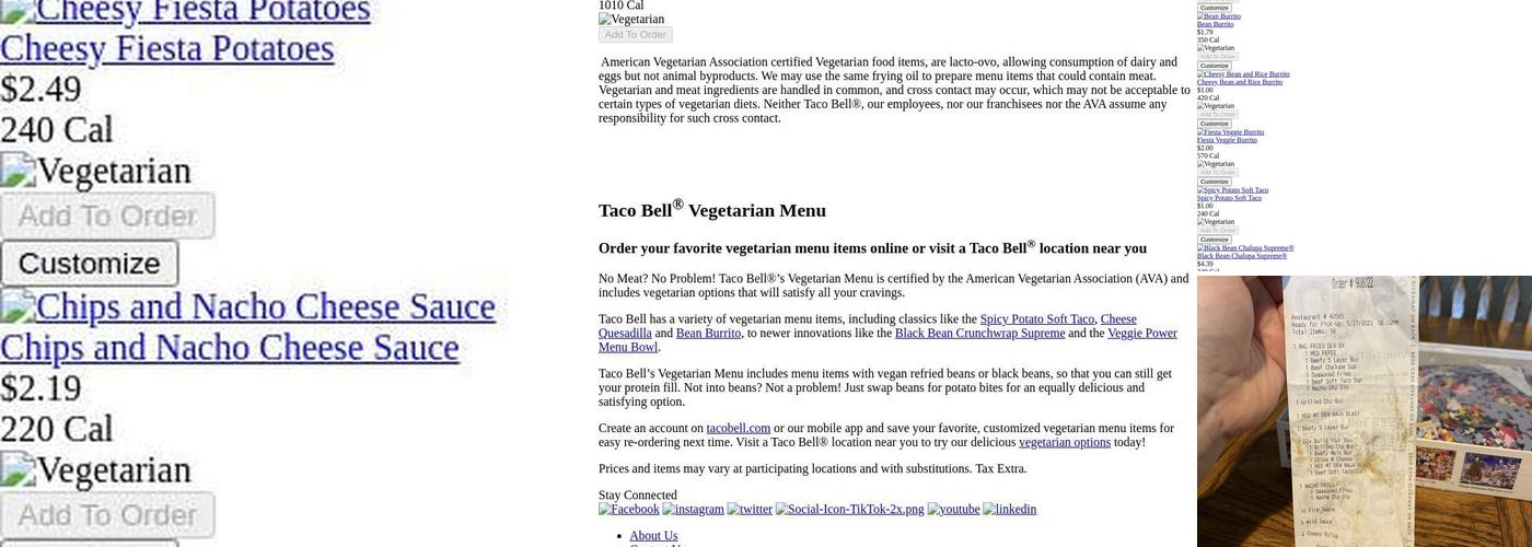 Taco Bell Menu
