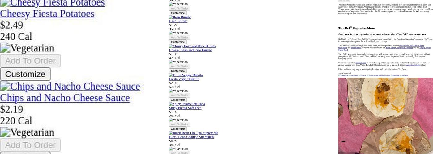 Taco Bell Menu