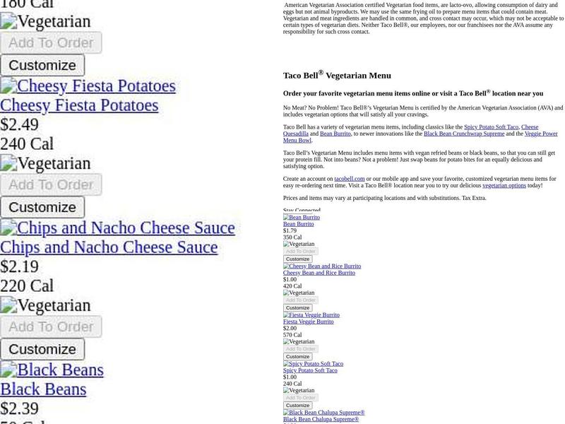 Taco Bell Menu