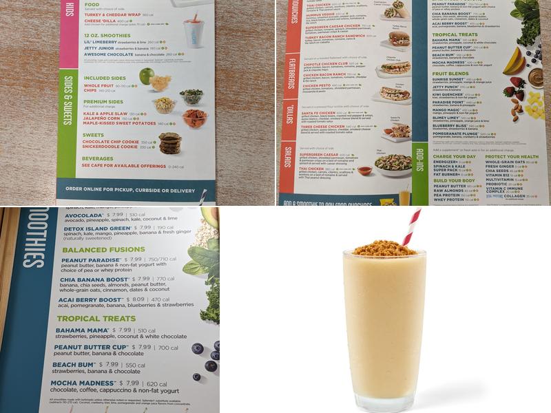 Tropical Smoothie Cafe Menu