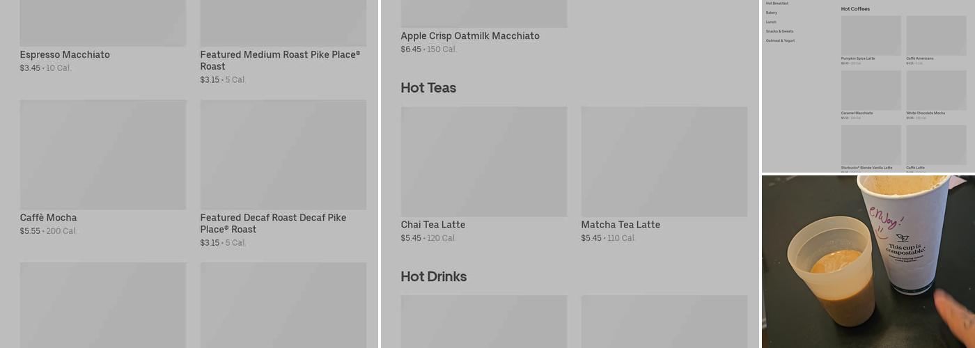 Starbucks Menu