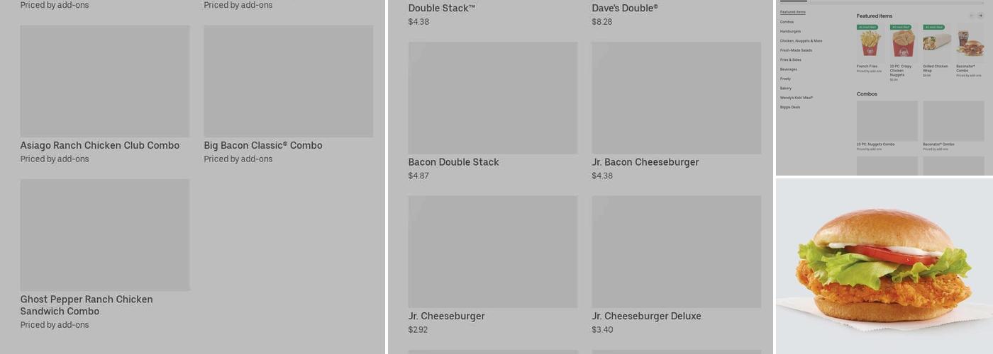 Wendy's Menu
