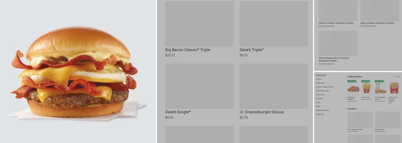 Wendy's Menu