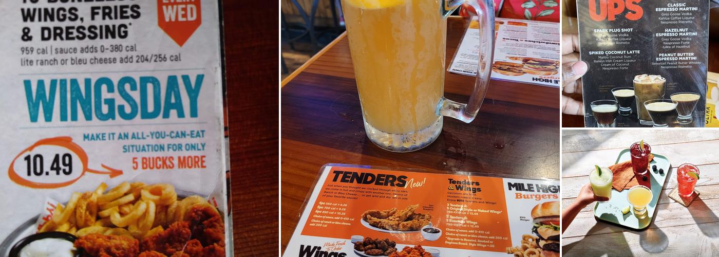 Hooters Menu