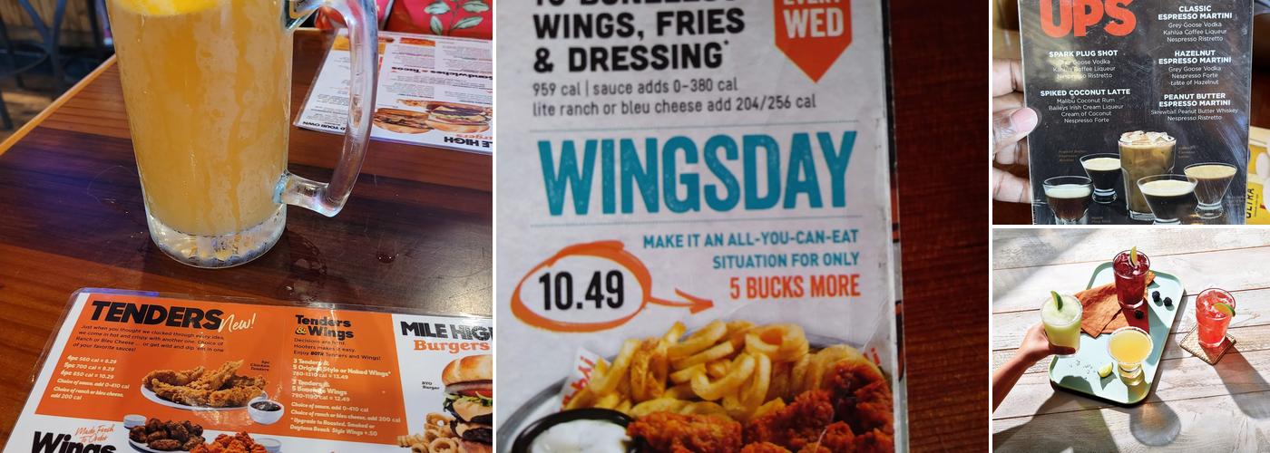 Hooters Menu