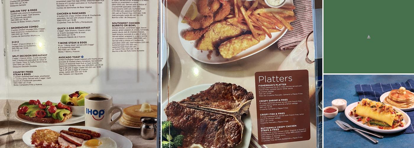 IHOP Menu