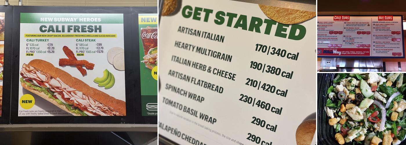 Subway Menu