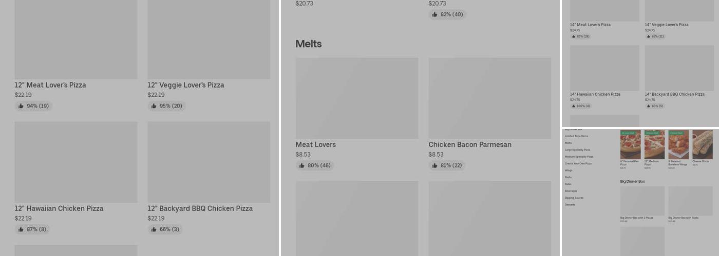 Pizza Hut Menu
