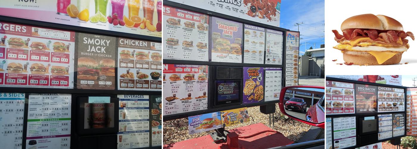 Jack in the Box Menu