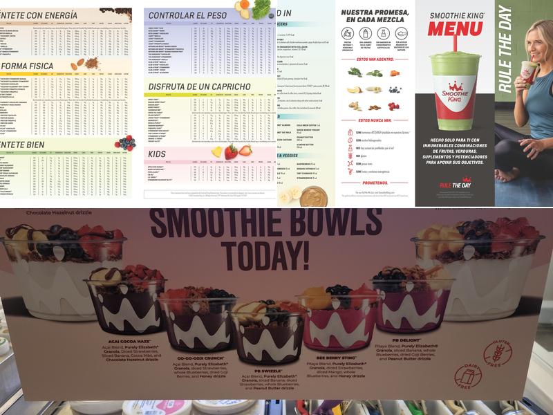 Smoothie King Menu