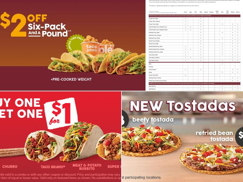 Taco John's Menu