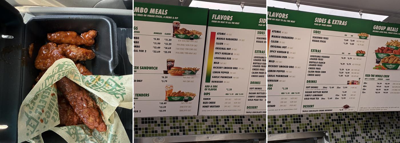 Wingstop Menu