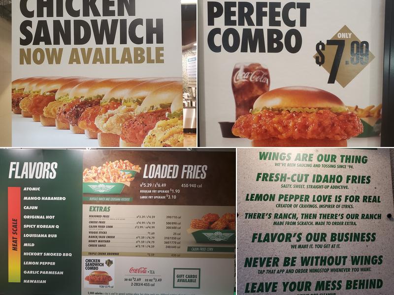 Wingstop Menu