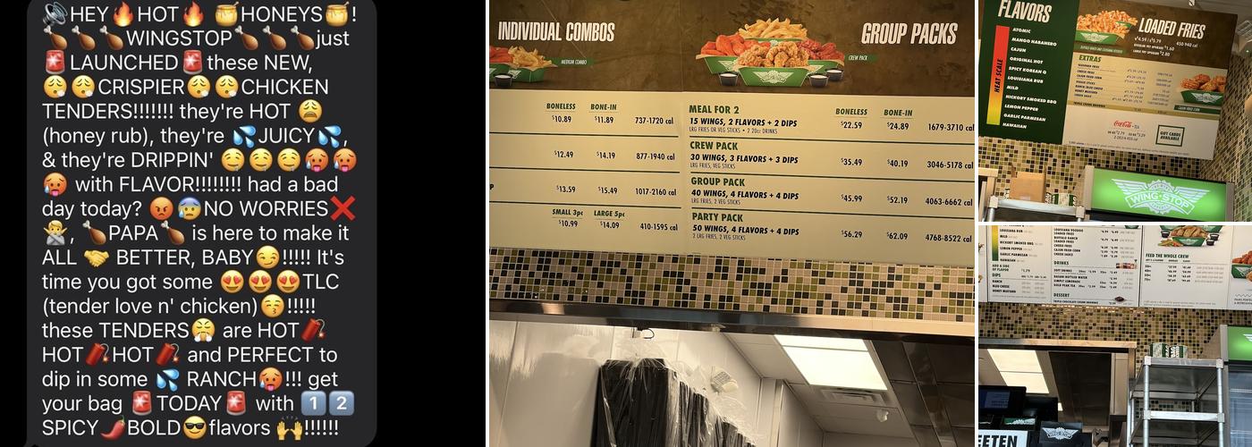 Wingstop Menu