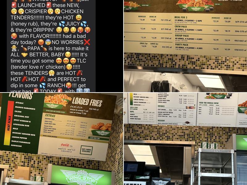 Wingstop Menu