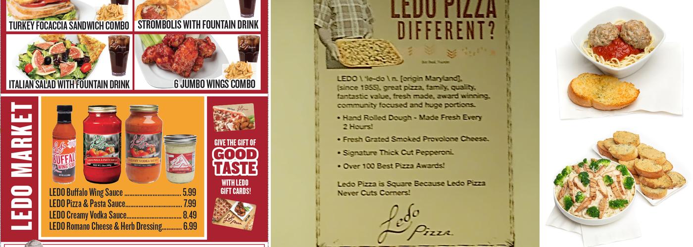 Ledo Pizza Menu