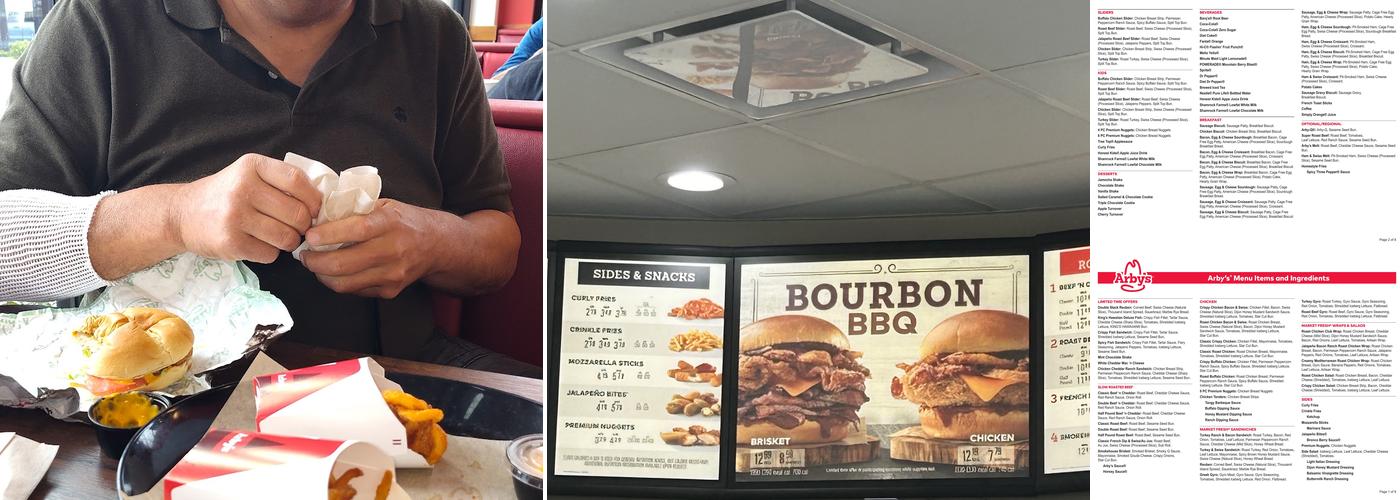 Arby's Menu
