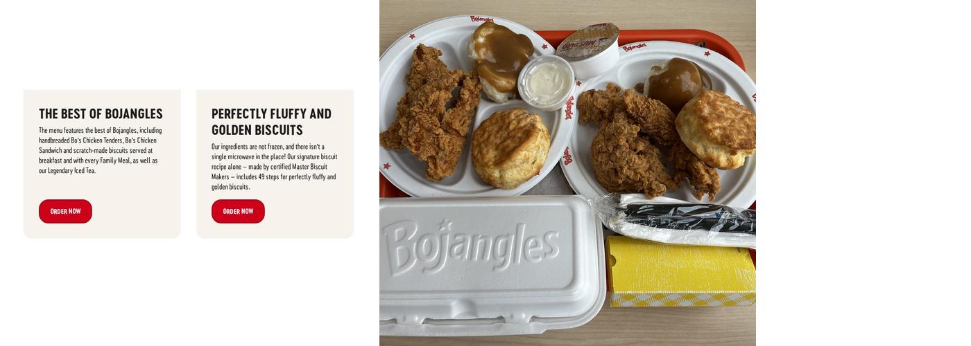 Bojangles Menu