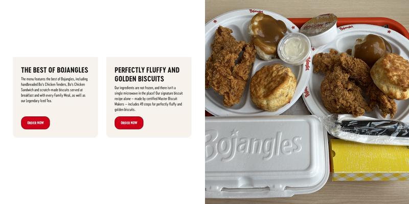 Bojangles Menu