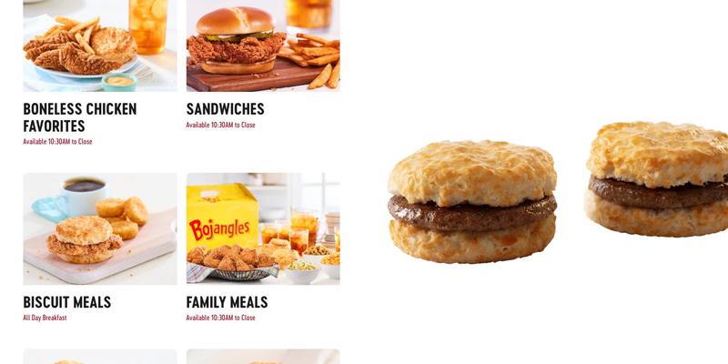 Bojangles Menu