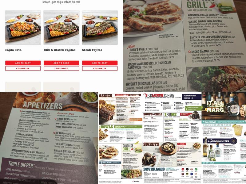 Chili's Grill & Bar Menu