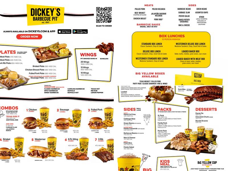 Dickey's Barbecue Pit Menu