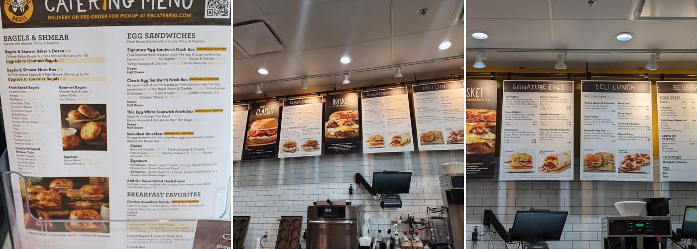 Einstein Bros. Bagels Menu