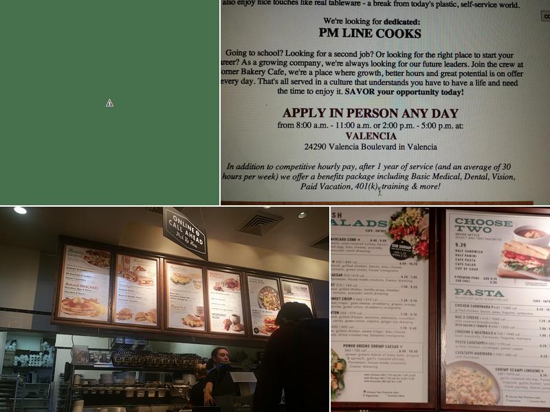 Corner Bakery Menu
